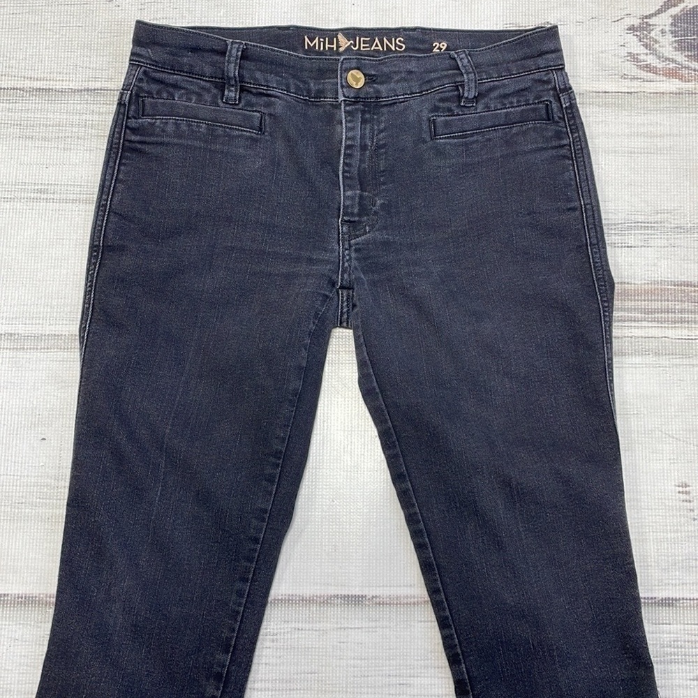 MiH Jeans Faded Black Denim Paris Skinny Size 29
